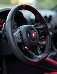 close-up of Sandival quick release steering wheel hub for gc8 showing key features and specifications for Subaru owners and racing enthusiasts